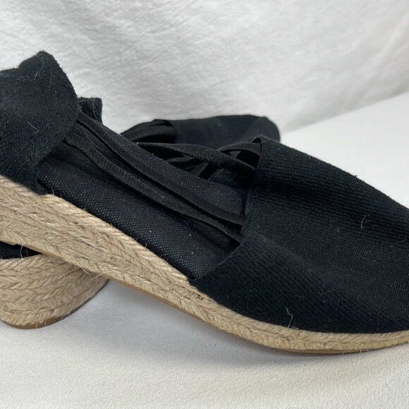Sesto Meucci Black Espadrilles SZ 10 Spring Easter Mothers Day Graduation Weddin - Picture 5 of 11